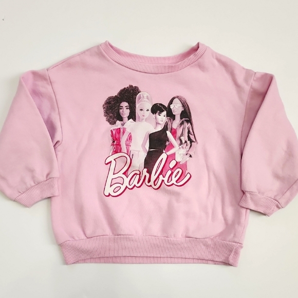 Barbie Girls Plush Pink Kids Warm Soft Sweatshirt, sz 5T - Picture 1 of 15